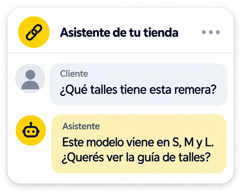 Ejemplo de conversación con el asistente virtual
